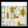 Arabba - Marmolada - Residencia Campolongo . Arabba - Apartamento 3 piezas 4/6  personas. 55m2